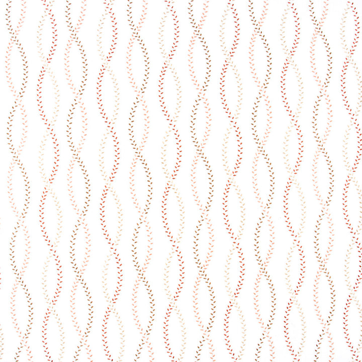 Tiny Leaves Terracota by Carole Fabric Geranium 88% Cotton, 12% Viscose India N/A Horizontal: 625 and Vertical: 13 50 - Fabric Carolina -