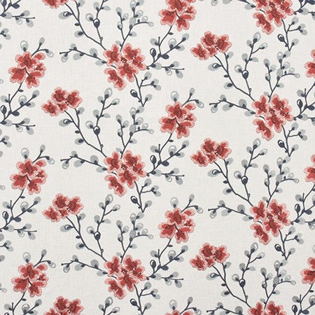 Darling Blooms Plum Berry by Carole Fabric Harvest 52% Cotton, 48% Polyester India 15,000 Wyzenbeek Double Rubs 9 1/4" , 26 3/8" H HD 52.75"  - Fabric Carolina -