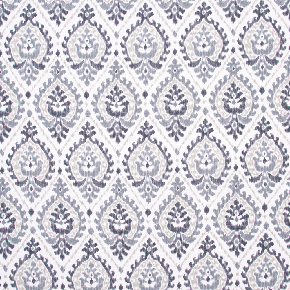 Creative Spirit Platinum by Carole Fabric White Smoke 100% Cotton Spain Passes 30,000 Double Rubs Wyzenbeek Horizontal: 6.75 and Vertical: 13.5 54 - Fabric Carolina -