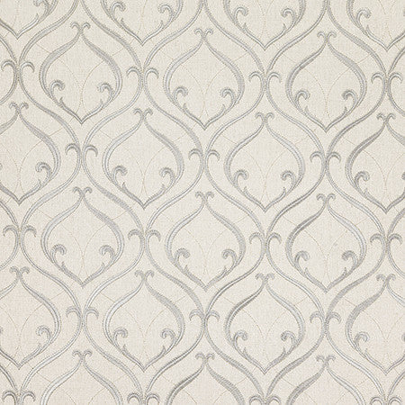Suspense Builder Silver by Carole Fabric Earth & Stone 50% Polyester, 40% Cotton, 10% Linen China N/A 11 1/2" V, 8 1/2" H 52.5"  - Fabric Carolina -