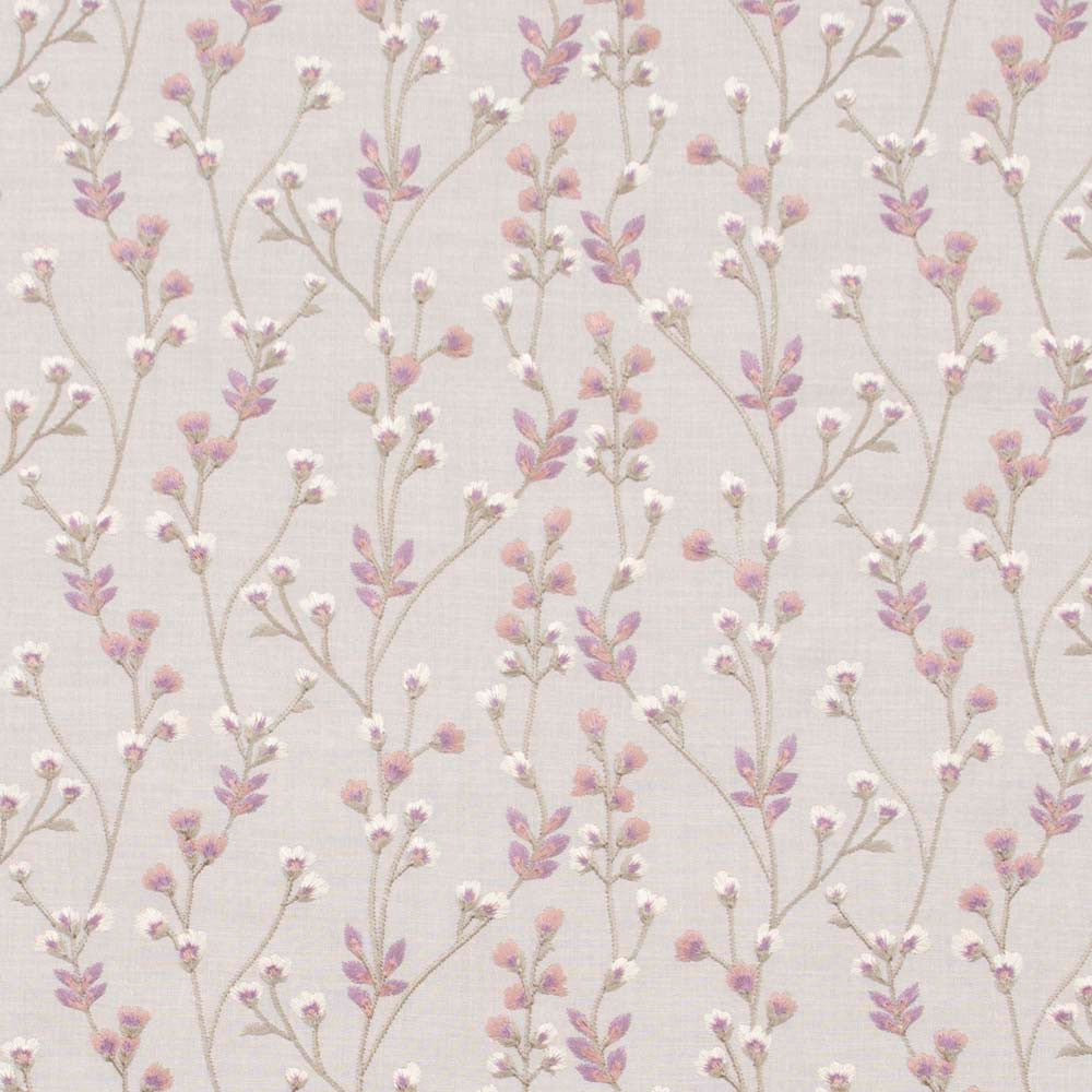 To Be A Poet Wisteria by Carole Designer Fabric Pink Jade 73% Cotton, 27% Polyester India 20,000 Wyzenbeek Double Rubs Horizontal: 13.5 and Vertical: 6.25 54 - Swanky Fabrics -