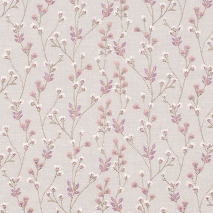 To Be A Poet Wisteria by Carole Designer Fabric Pink Jade 73% Cotton, 27% Polyester India 20,000 Wyzenbeek Double Rubs Horizontal: 13.5 and Vertical: 6.25 54 - Swanky Fabrics -