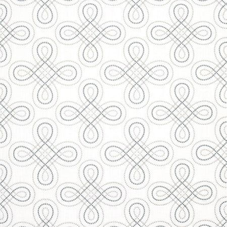 Keep On Coming Metal Blue by Carole Fabric Wallflower 76% Polyester, 24% Cotton INDIA N/A 9" V, 10 1/4" H 53"  - Fabric Carolina -