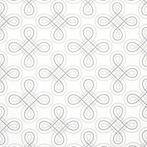 Keep On Coming Metal Blue by Carole Fabric
