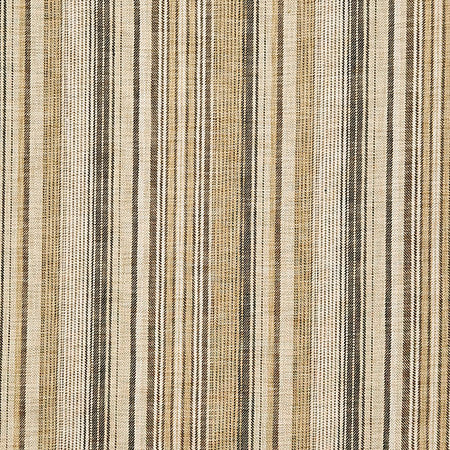 Boardwalk Stripe Toffee by Carole Fabric Evergreen 100% Polyester India  13 1/2" H 55"  - Fabric Carolina -