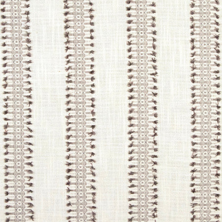 Alleyway Dove by Carole Designer Fabric Earthbound 100% Polyester 12,000 Wyzenbeek Double Rubs 3/4" V, 6 7/8" H 55" - Swanky Fabrics -
