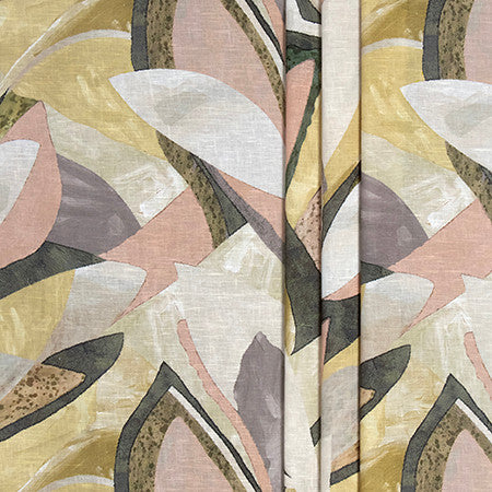 Flickering Light Blush Fern by Carole Fabric Sheer Impressions 100% Recycled Fr Polyester N/A 31 1/2" V, 21 5/8" H 119" - Fabric Carolina -