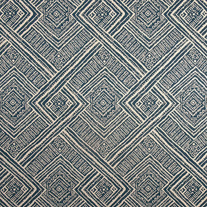 Tile Walk Indigo by Carole Fabric