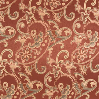 Collectibles Copper by Carole Fabric Lucky Ones 100% Polyester China Passes 20,000 Double Rubs Wyzenbeek 28" V, 14 1/2" H 58"  - Fabric Carolina -