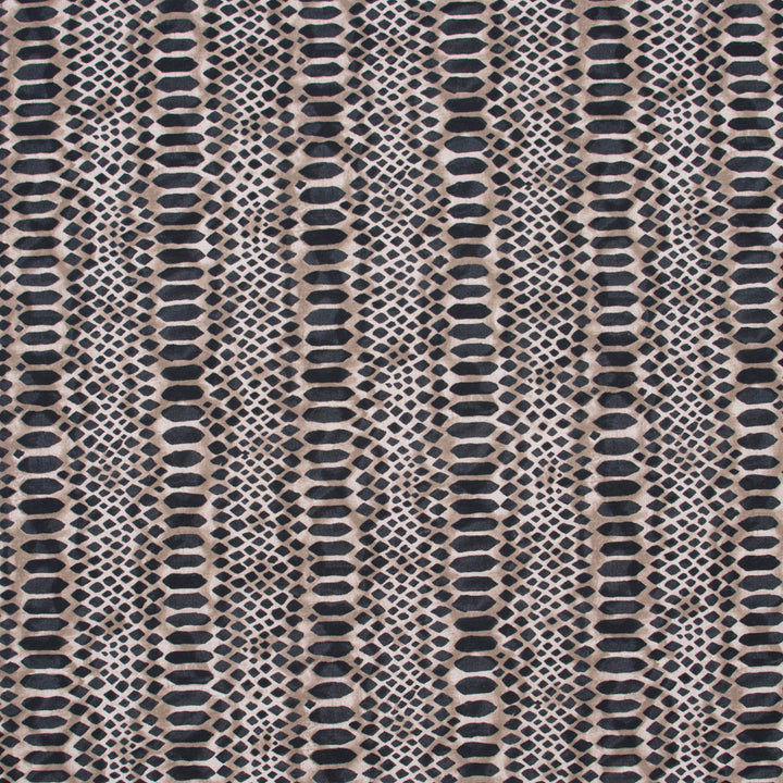 Constrictor Noir by Carole Fabric Jungle Safari 100% Cotton Spain Passes 16,000 Circular Rubs Martindale Horizontal: 27 and Vertical: 25 54 - Fabric Carolina -