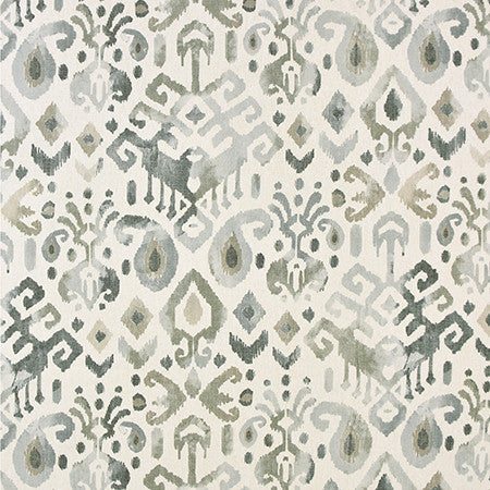 Change The World Slate by Carole Fabric Moonstone 50% Polyester, 24% Cotton, 14% Linen, 12% Viscose Turkey  28" V, 13 1/2" H 54"  - Fabric Carolina -
