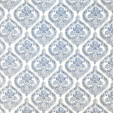 Adornment Denim by Carole Designer Fabric Blue Crush 100% Cotton Spain 13 1/2" V, 6 3/4" H HD 54"" - Swanky Fabrics -