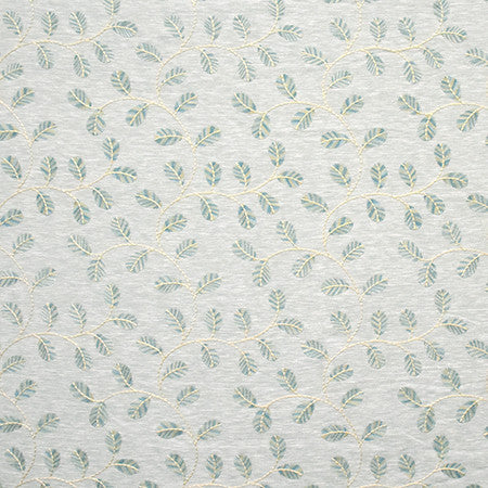 To Be Free Moonstone by Carole Fabric Wallflower Base:71% Polyester, 29% Cotton. Embr:100% Viscose INDIA 51,000 Wyzenbeek Double Rubs 9 1/2" V, 10 3/8" H 52"  - Fabric Carolina -
