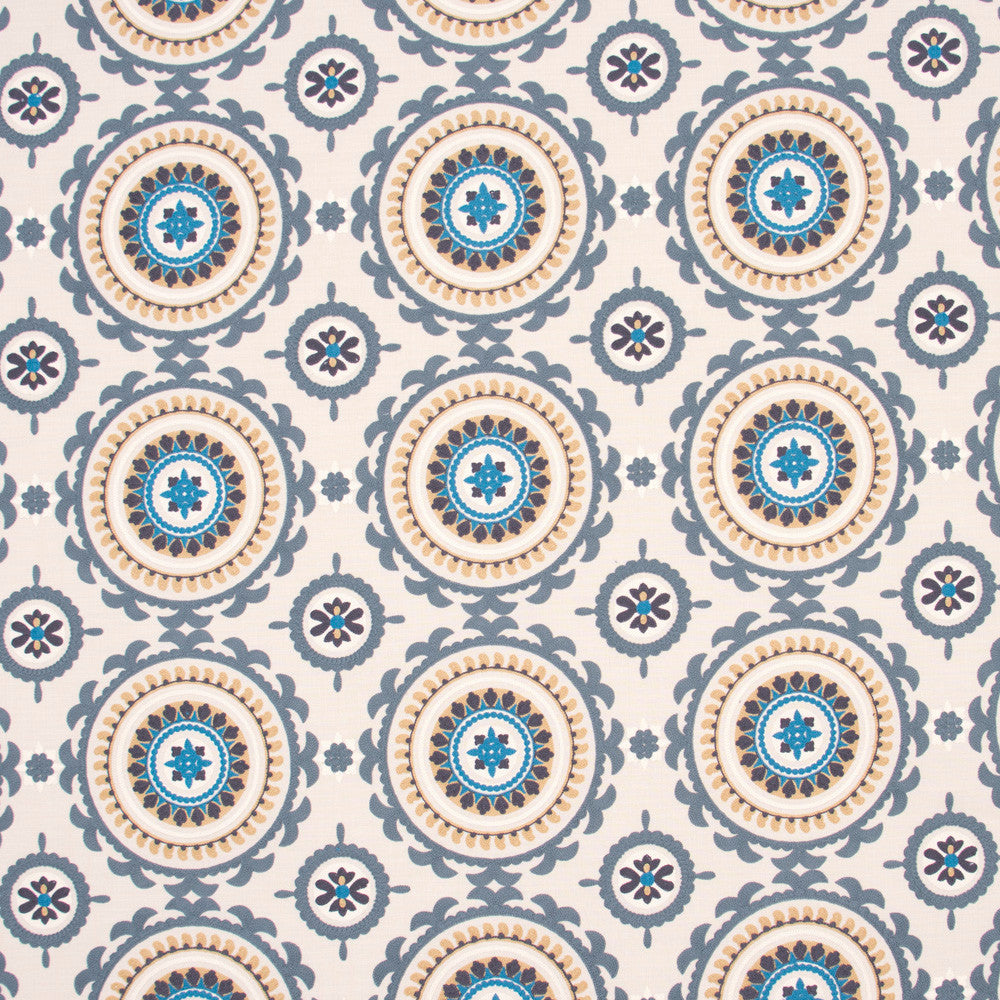 Suzanni Way Azure by Carole Designer Fabric Spearmint 84% Cotton, 16% Polyester India N/A Horizontal: 10.625 and Vertical: 9.5 51.5 - Swanky Fabrics -
