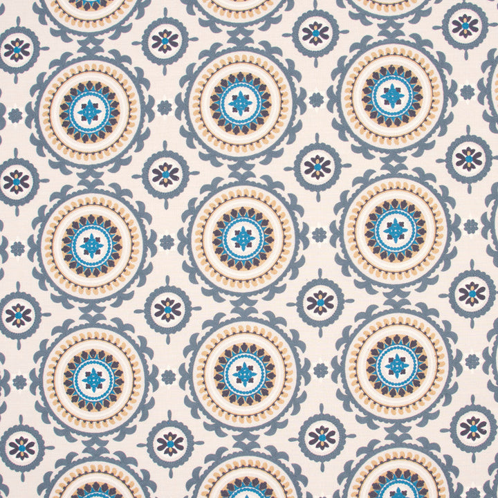 Suzanni Way Azure by Carole Designer Fabric Spearmint 84% Cotton, 16% Polyester India N/A Horizontal: 10.625 and Vertical: 9.5 51.5 - Swanky Fabrics -