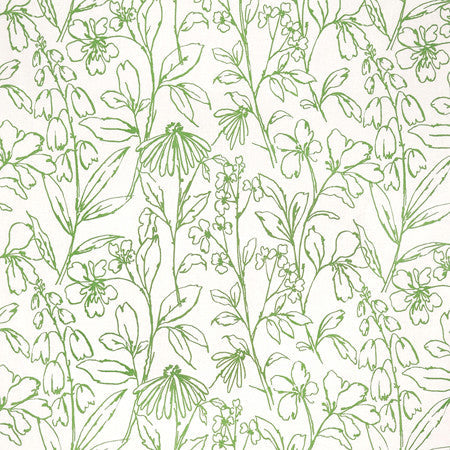 Very Nice Island Green by Carole Designer Fabric Oasis Base: 52% Cotton, 48% Polyester Embr: 100% Cotton India 18 7/8" V, 25 5/8" H 51" - Swanky Fabrics -