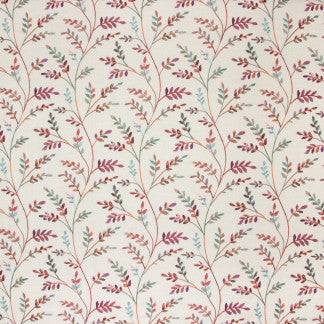 Laughter Persimmon by Carole Fabric Looking Glass 58% Cotton, 42% Polyester INDIA Horizontal: 17" and Vertical: 18 1/2" V 51" - Fabric Carolina -