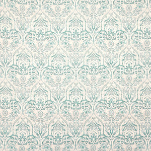 In The Mirror Aqua by Carole Fabric