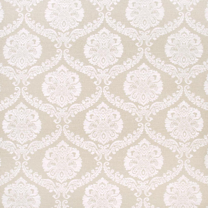Misty Waters Sand by Carole Fabric Coconut Cream 60% Viscose, 40% Polyester China N/A Horizontal: 15375 and Vertical: 1375 56 - Fabric Carolina -