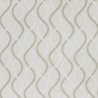 Rhythmic Light Silver by Carole Designer Fabric Sheer Genius 100% Polyester Turkey 8 1/2" V, 6" H 55" - Swanky Fabrics -
