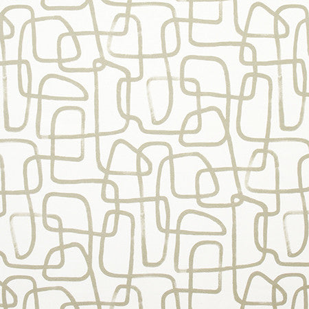 Wrong Turn Sand by Carole Fabric Prisma 100% Cotton SPAIN  27" V, 13 1/2" H HD 54"  - Fabric Carolina -