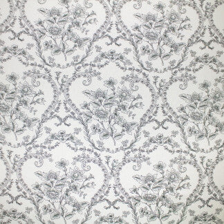 Hidden Garden Shadow by Carole Fabric Frosted Glass 100% Linen Dyed, Printed & Finished In US N/A 24" V, 14 1/4" H 54"  - Fabric Carolina -