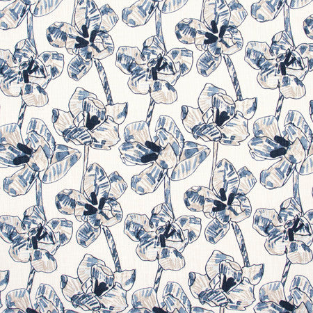 Sleepy Hollow Mineral by Carole Fabric Bluebird 100% Cotton Soil & Stain Release Printed in USA Passes 12,000 Double Rubs Wyzenbeek </p><p>Repeat: 18" V, 13 1/2" H 54" - Fabric Carolina -