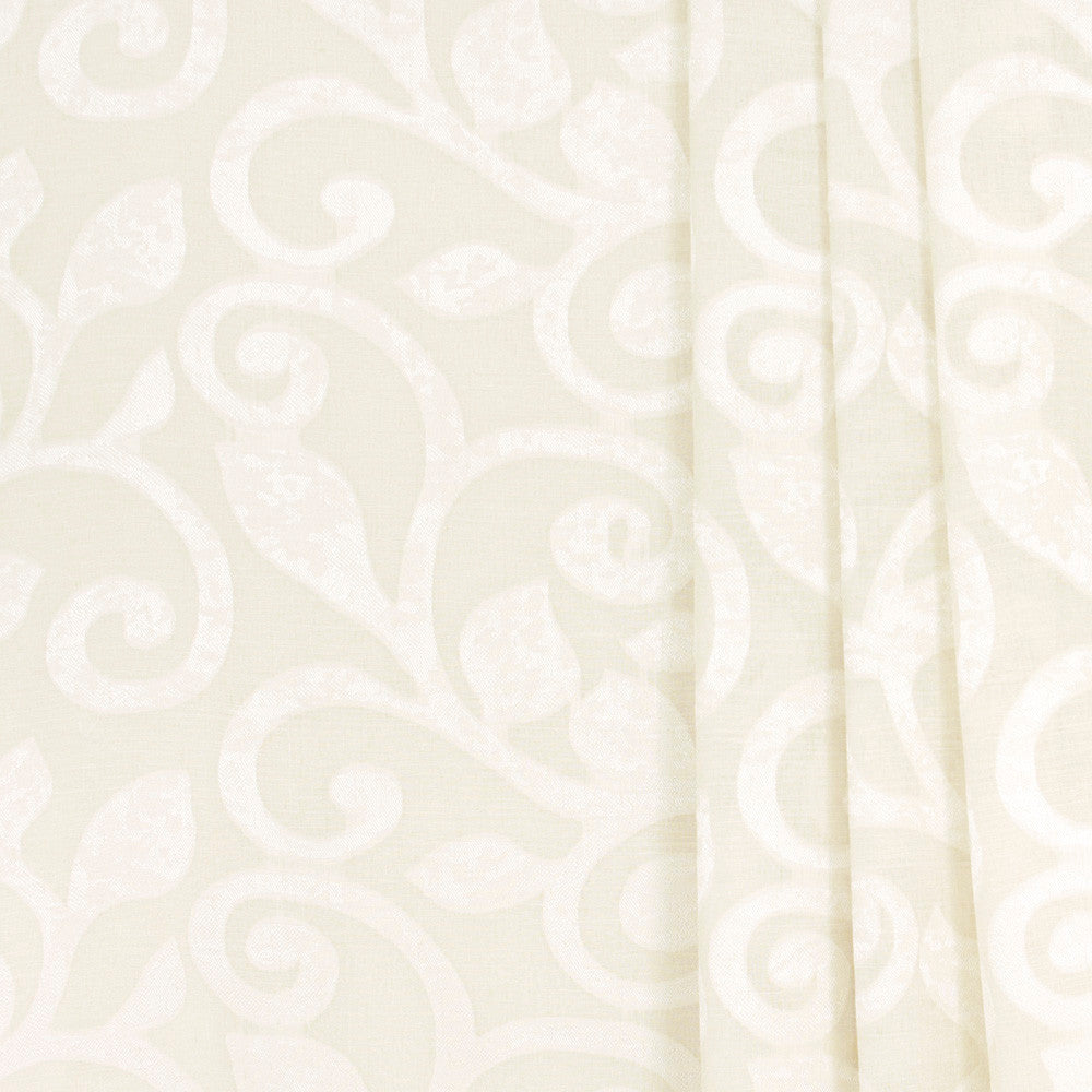 Scroll Away Parchment by Carole Fabric Sheer Marvel 90% Polyester, 10% Linen CHINA N/A Horizontal: 1475 and Vertical: 20875 118 - Fabric Carolina -