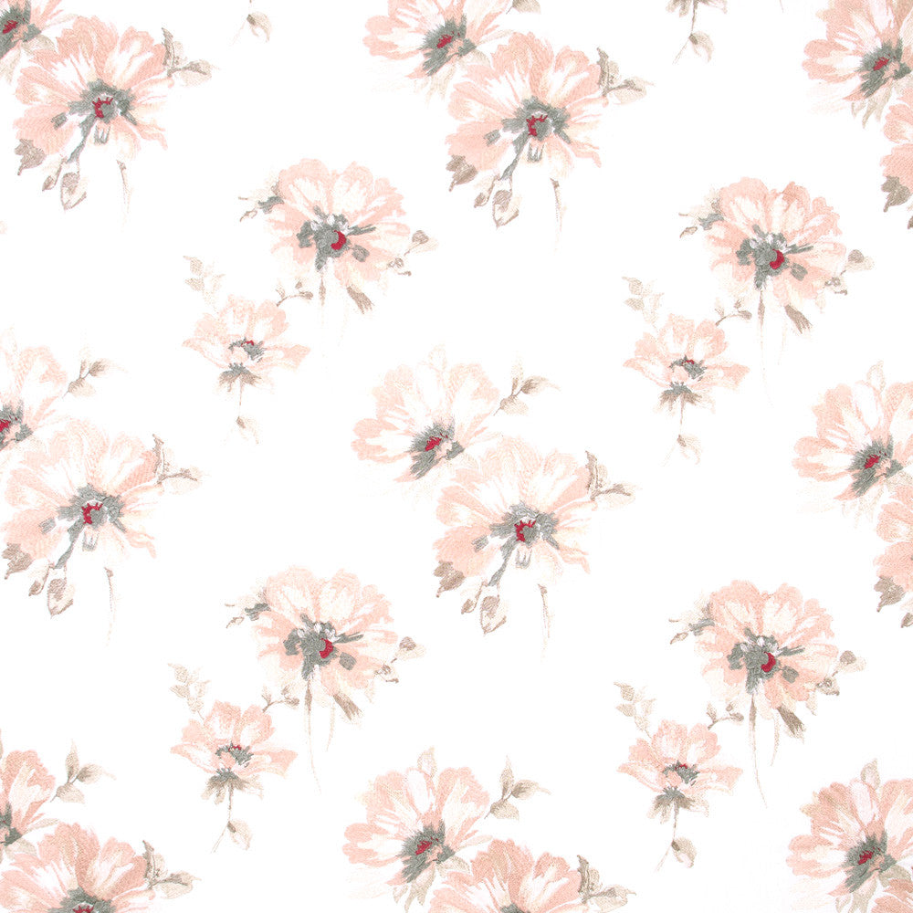 Summer Bloom Blush by Carole Fabric Geranium 100% Cotton India N/A Horizontal: 17125 and Vertical: 15375 5075 - Fabric Carolina -
