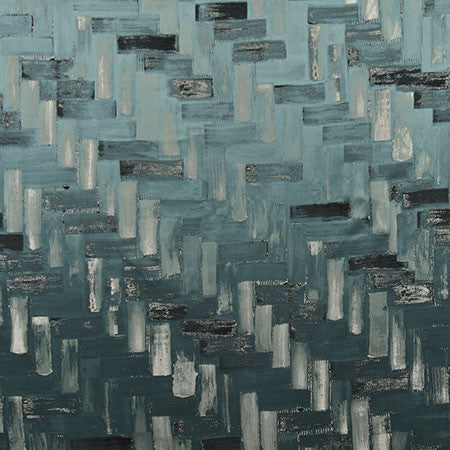 Stroke Of Luck Peacock by Carole Designer Fabric Blue Steel 65% Polyester, 35% Viscose China N/A 30" V, 29" H 58" - Swanky Fabrics -