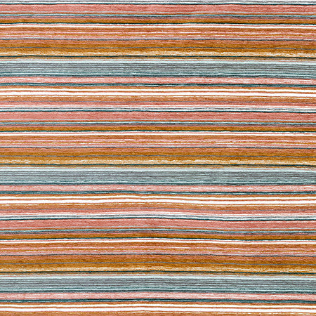 Endless Roads Sunset by Carole Designer Fabric Go West 78.84% Polyester, 15.87% Recycled Cotton, 5.29% Recycled Polyester 33,000 Wyzenbeek Double Rubs 8 1/4" V 56.75" - Swanky Fabrics -