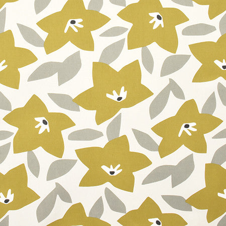 Goodness Knows Mustard by Carole Fabric Prisma 100% Cotton PAKISTAN  25" V, 27" H HD 56.5"  - Fabric Carolina -