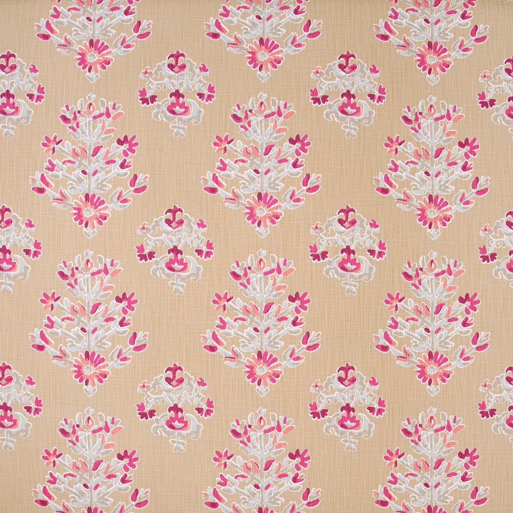 Wrist Corsage Berry by Carole Fabric Geranium 85% Cotton, 15% Linen Printed In USA Passes 24,000 Double Rubs Wyzenbeek Horizontal: 135 and Vertical: 12625 54 - Fabric Carolina -