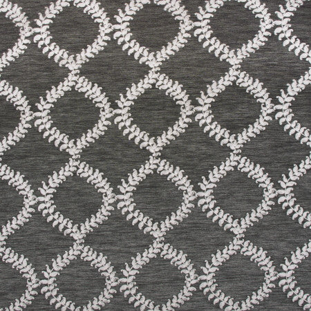 One Morning Raven by Carole Fabric SILVER FOX 67% Polyester, 33% Cotton India Passes 30,000 Double Rubs Wyzenbeek Horizontal: 9" and Vertical: 9 1/2" V 54" - Fabric Carolina -