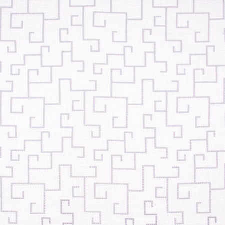 Venture Out Silver by Carole Fabric White Smoke 55% Linen 45% Rayon China Passes 30,000 Double Rubs Wyzenbeek Horizontal: 12 1/2" and Vertical: 12 3/4" V 53" - Fabric Carolina -