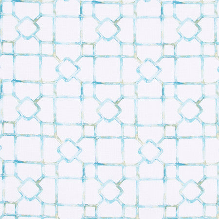 As A Result Lagoon by Carole Designer Fabric Spearmint 100% Polyester China Passes 50,000 Double Rubs Wyzenbeek 9" V, 8 3/4" H 58" - Swanky Fabrics -