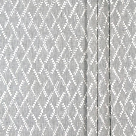 <p>A New Era Pewter by Carole Designer Fabric</p><p><strong>Required Minimum Quantity Purchase: 2 yards</strong></p><p>Book: Sheer Delight</p><p>Content: Base: 37% Cotton, 32% Linen, 20% Viscose, 11% Polyester Embr: 50% Cotton, 50% Viscose</p><p>Origin: </p><p>Performance: N/A</p><p>Repeat: 6 1/2" V, 1 3/4" H</p><p>Width: 54*"</p>