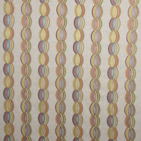Chained To You Carnival by Carole Fabric From The Heart 52% Cotton, 48% Polyester India 27,000 Wyzenbeek Double Rubs 6 1/4" V, 8 7/8" H 53"  - Fabric Carolina -
