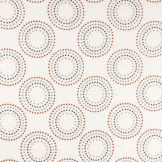 Fireballs Spice by Carole Fabric Evolution 55% Linen, 45% Rayon China  7 3/4" V, 8 1/4" H 52"  - Fabric Carolina -