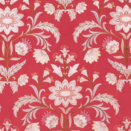 Desert Drama Persimmon by Carole Fabric Red Sea 100% Polyester India N/A Horizontal: 25" D and Vertical: 30 1/8" V 50.75" - Fabric Carolina -