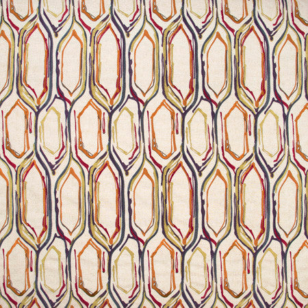 Flowing River Carnival by Carole Fabric Haven 85% Polyester, 15% Linen China  18 5/8" V, 10 3/8" H 52"  - Fabric Carolina -