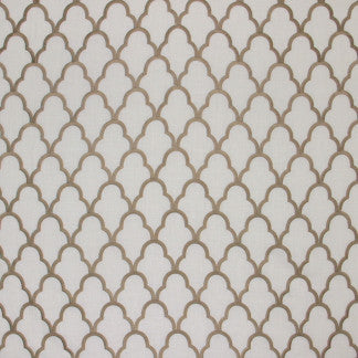 Cloud Nine Taupe by Carole Fabric Pink Diamonds 50% Polyester, 35% Viscose, 15% Linen China N/A 5 1/2" V, 4 1/2" H 50"  - Fabric Carolina -