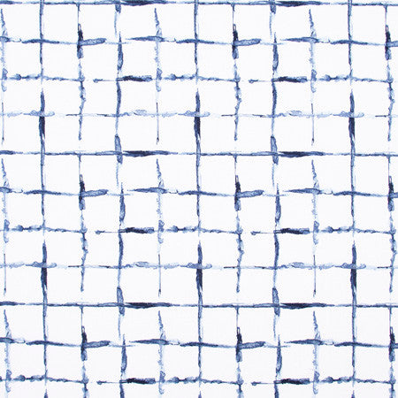 Secret Plan Marina by Carole Fabric Bluebird 52% Cotton, 48% Polyester India Passes 20,000 Double Rubs Wyzenbeek 12 1/4" V, 12 3/4" H 51"  - Fabric Carolina -