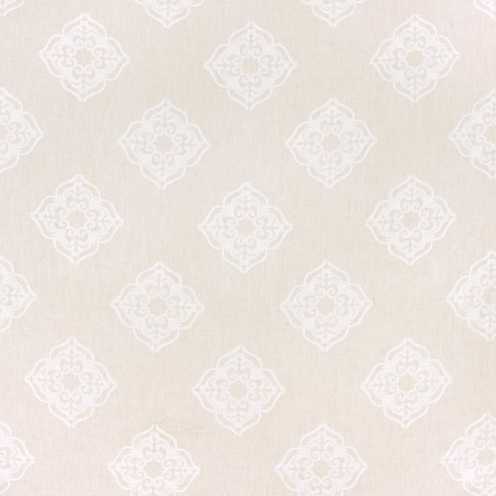 Parlor Games White by Carole Fabric Coconut Cream 95% Polyester, 5% Linen China N/A Horizontal: 1175 and Vertical: 1175 54 - Fabric Carolina -