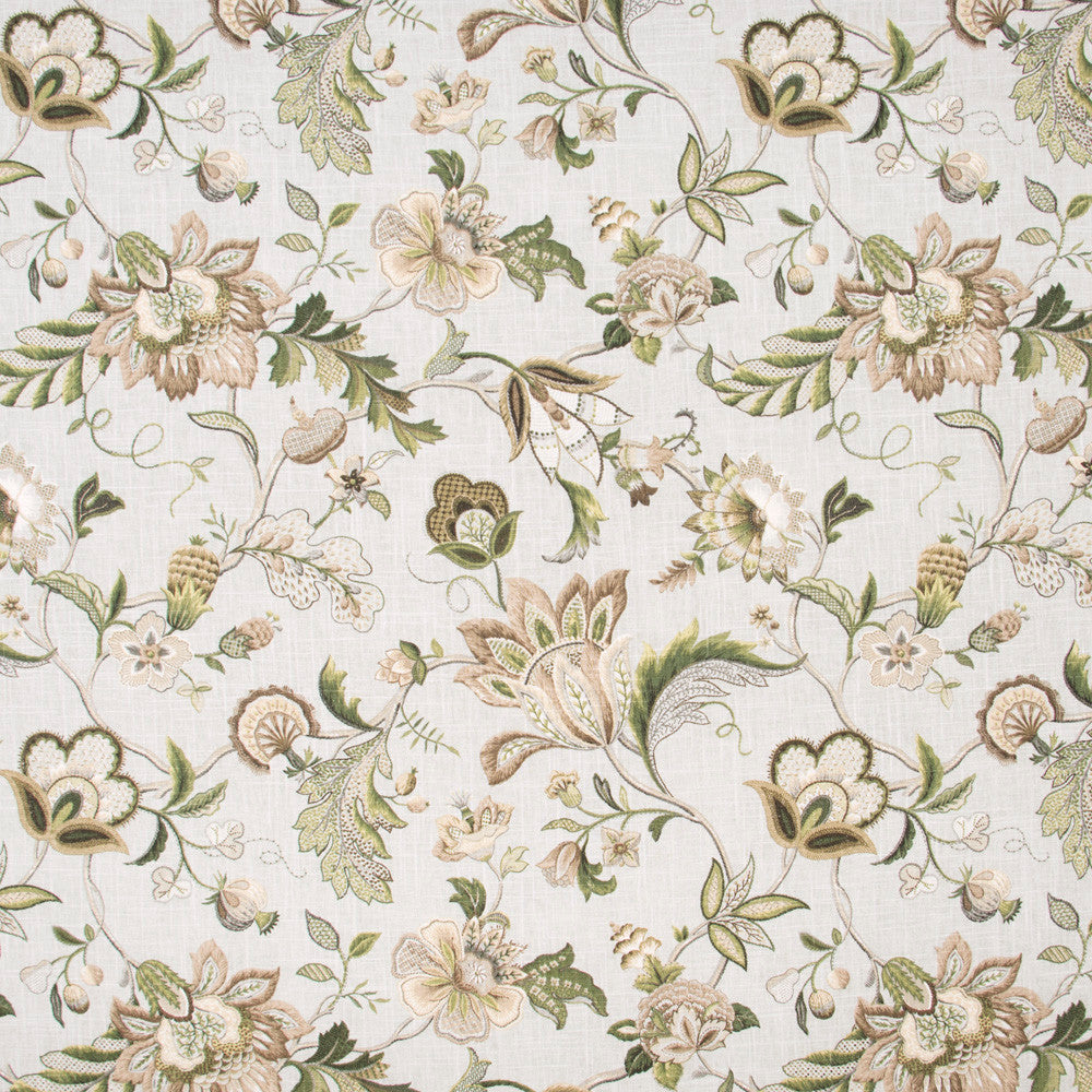 Southern Trails Sage by Carole Designer Fabric Blue Forest 55% Linen, 45% Rayon-SSR Printed In USA Passes 15,000 Double Rubs Wyzenbeek Horizontal: 27 and Vertical: 27 54 - Swanky Fabrics -