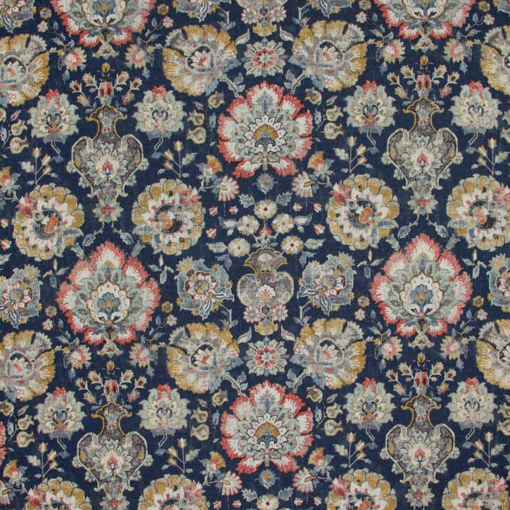 Edenboro Sapphire by Carole Fabric Night Sky 55% Linen, 45% Viscose-Water & Soil Repe S Korea N/A Horizontal: 27 and Vertical: 27 56 - Fabric Carolina -