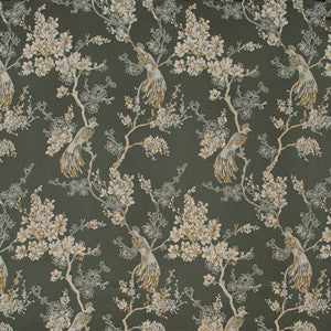 Bird In Waiting Graphite by Carole Fabric