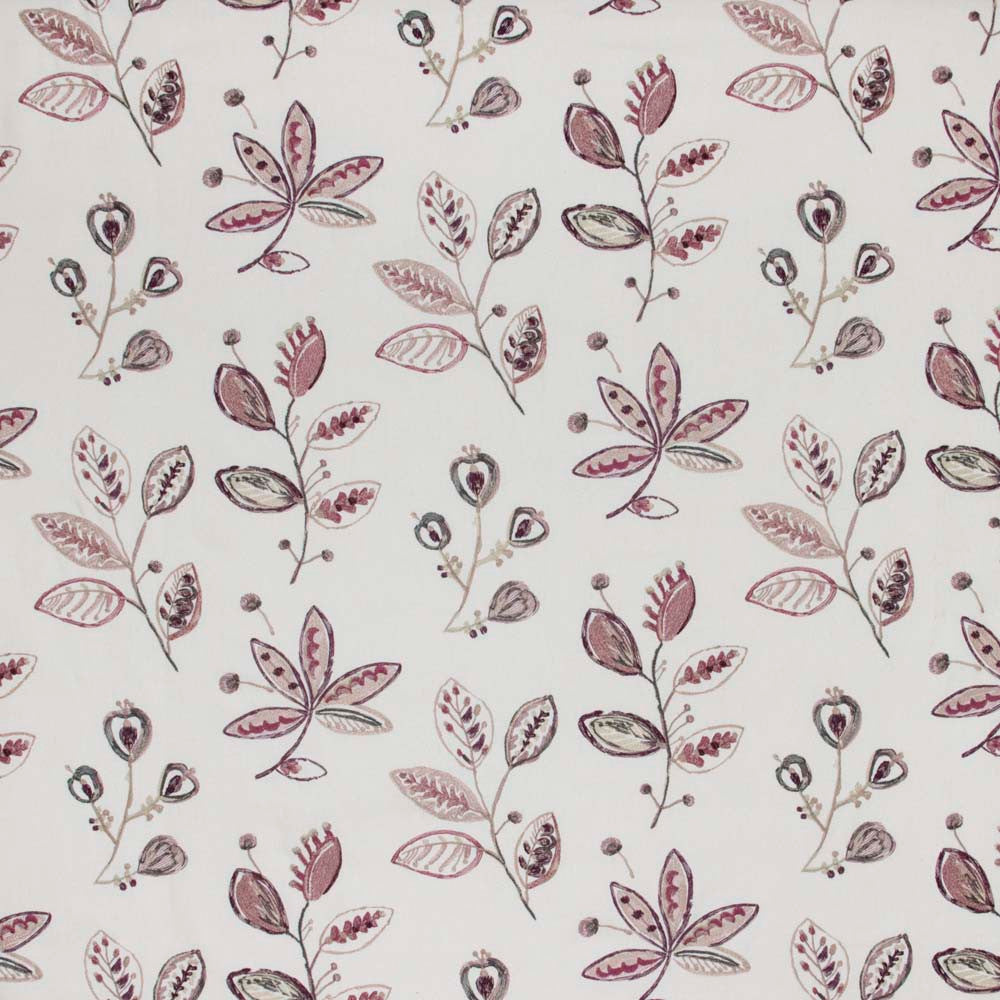 Well Wishes Sangria by Carole Fabric Mulberry Sangria 70% Polyester, 30% Linen India N/A Horizontal: 255 and Vertical: 18875 51 - Fabric Carolina -
