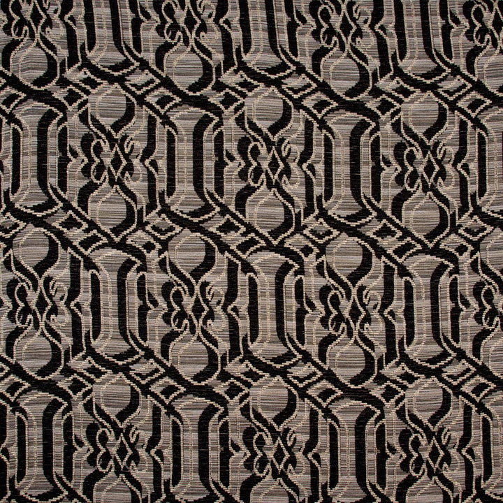 Woven Wonder Ebony by Carole Fabric Onyx & Ivory 80% Polyester, 15% Acrylic, 5% Linen Turkey Passes 25,000 Circular Rubs Martindale Horizontal: 135 and Vertical: 24 55 - Fabric Carolina -
