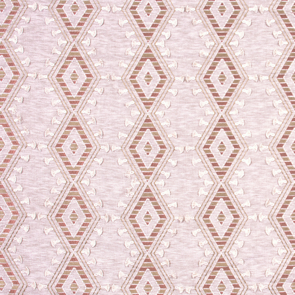 World Travels Cameo by Carole Fabric Pink Jade 71% Polyester, 29% Cotton India 25,000 Wyzenbeek Double Rubs Horizontal: 6.5 and Vertical: 6.25 52 - Fabric Carolina -